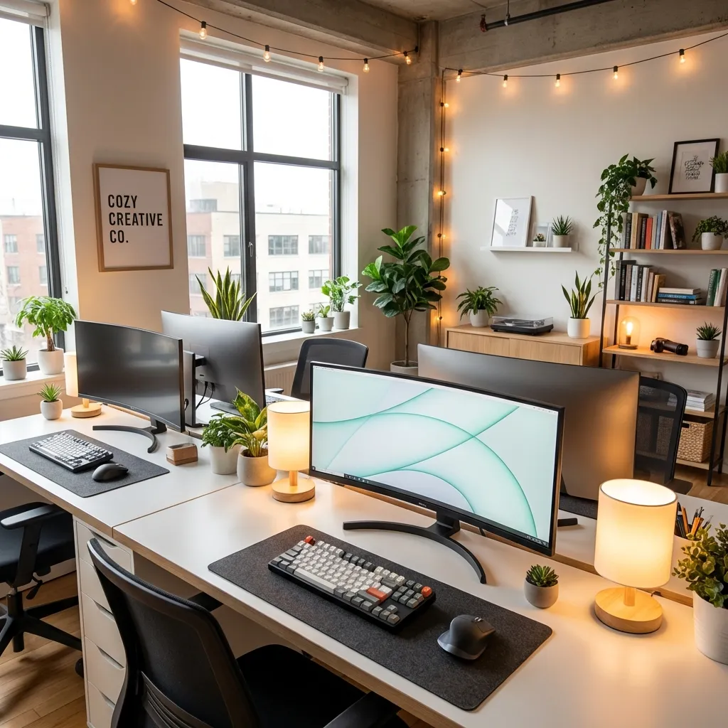 Modern office workspace