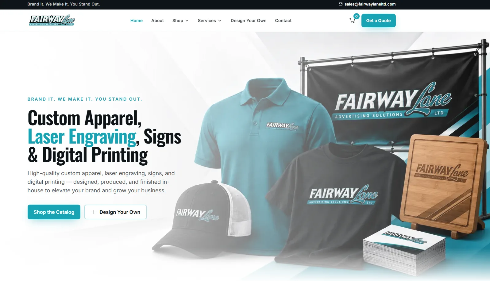 Fairway Lane Ltd. website built by ReliTech Solutions